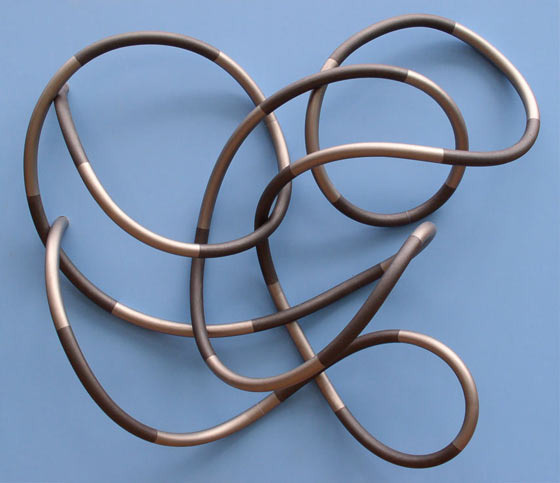 Tube Relief F, 2003, 10" x 32" x 38"