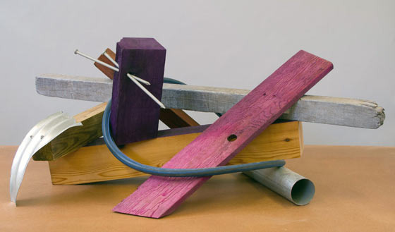 What's He Doing in There, 2012, 31" x 39" x 9"